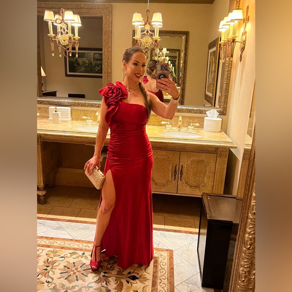 Elegant Red Ball Gown